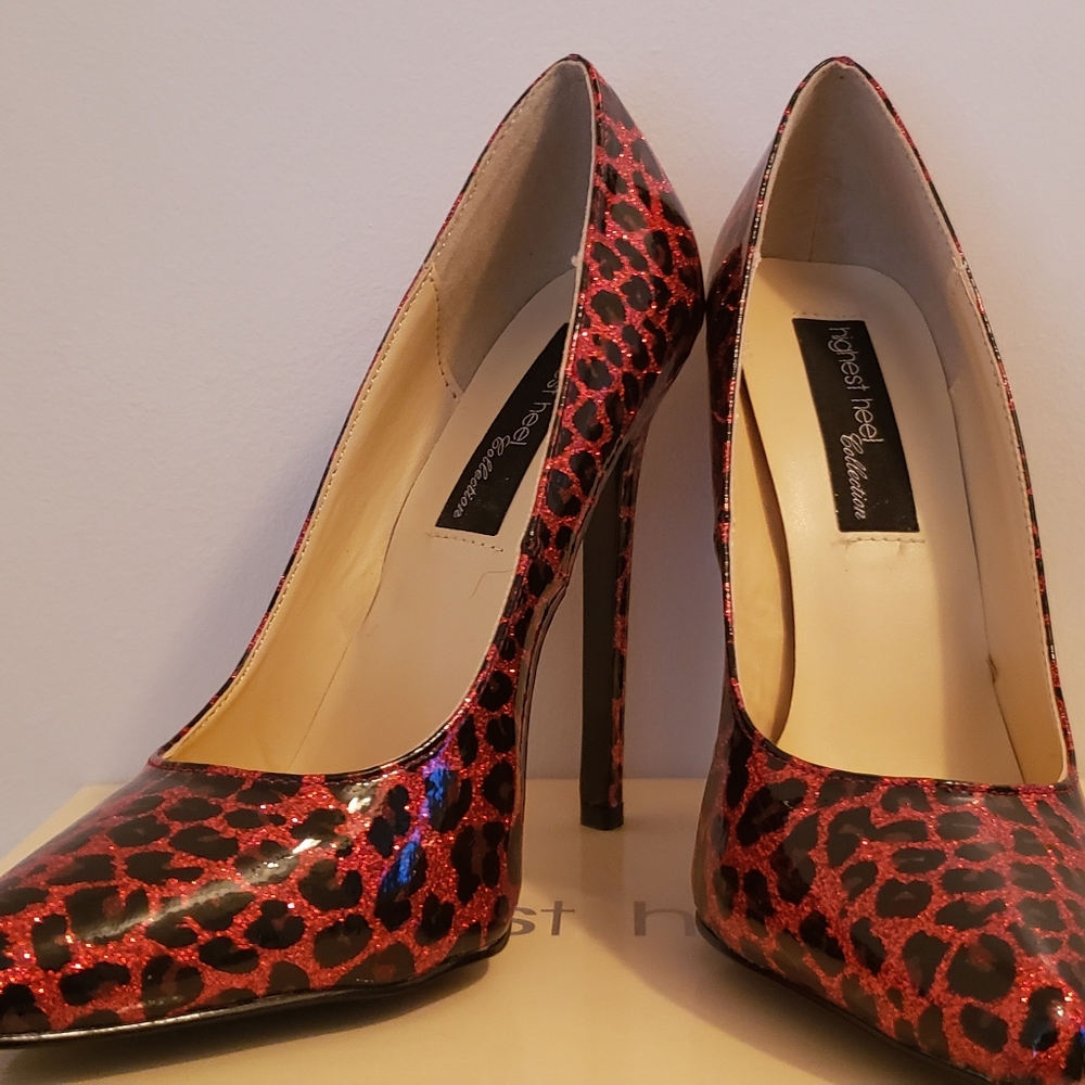 Red Leopard heels